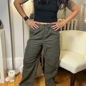 Women's Olive Cargo Pants
